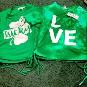 A bundle of 2 St.Patrick’s day shirts size small
